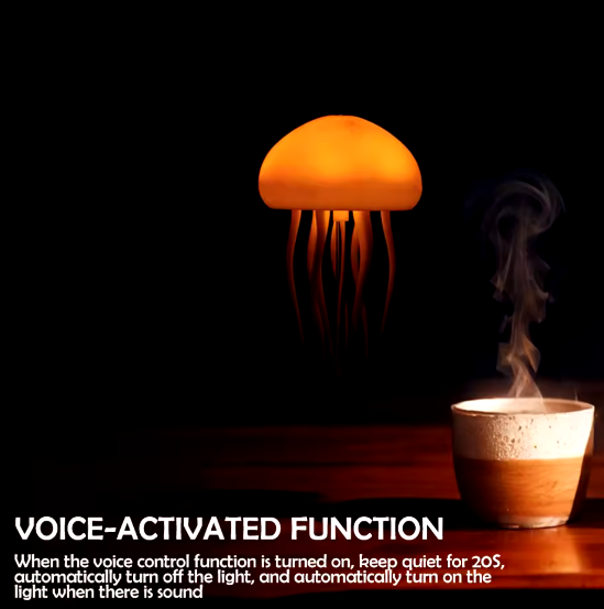 Jellyfish RGB Night Light & Humidifier – Voice Control & Bluetooth